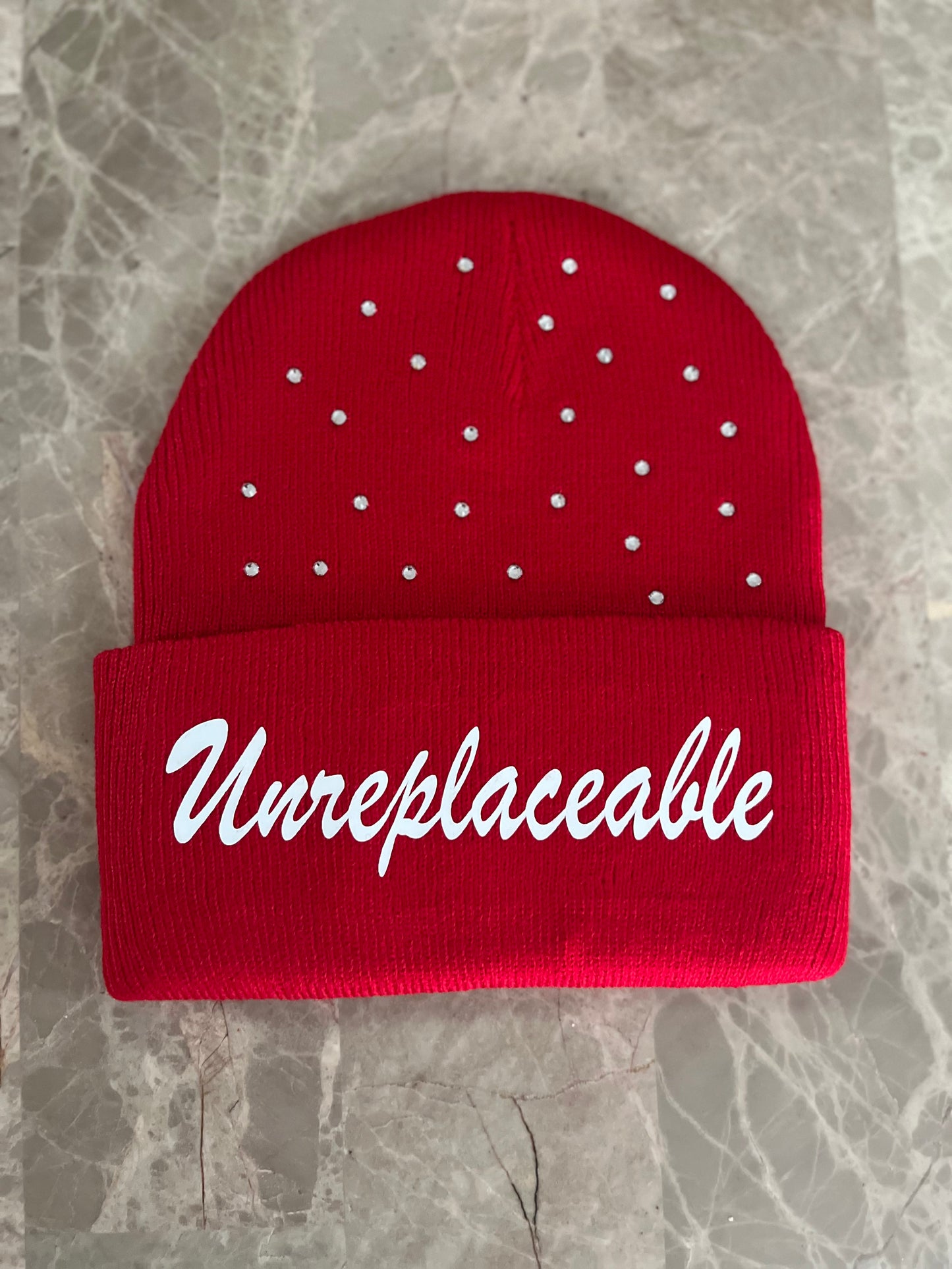"Unreplaceable Rhinestone" Beanies