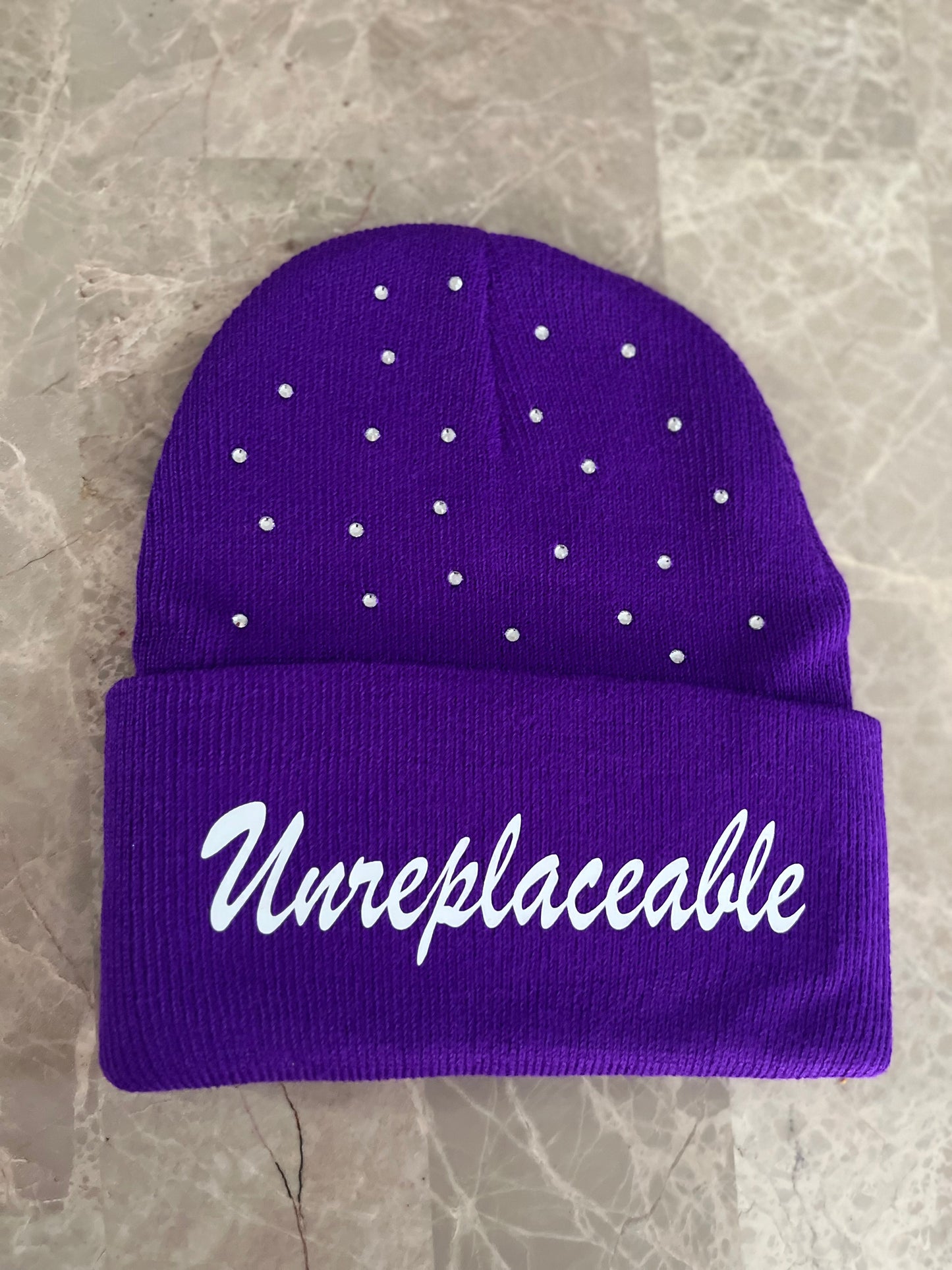 "Unreplaceable Rhinestone" Beanies