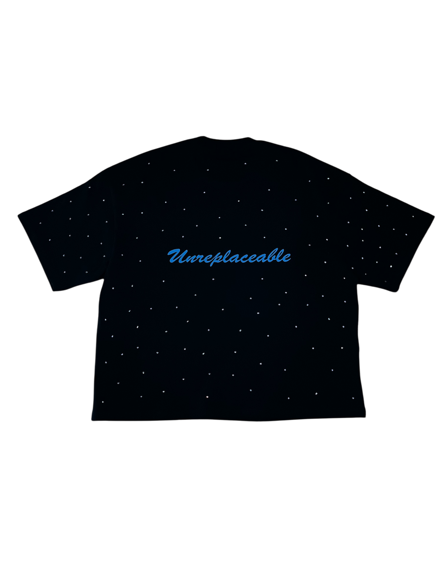Malibu “Because Ordinary Isn’t Enough” Rhinestone boxy tee
