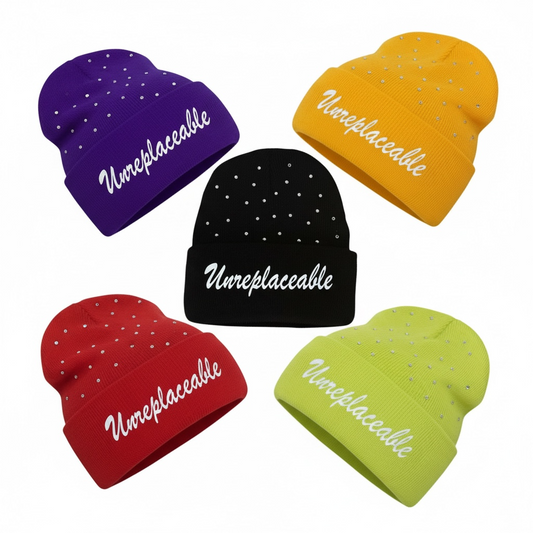"Unreplaceable Rhinestone" Beanies
